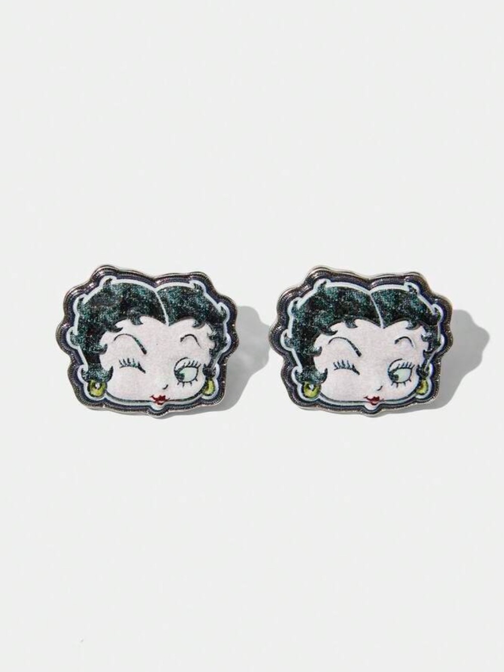 Betty Boop Winking Face Stud‎ Earrings